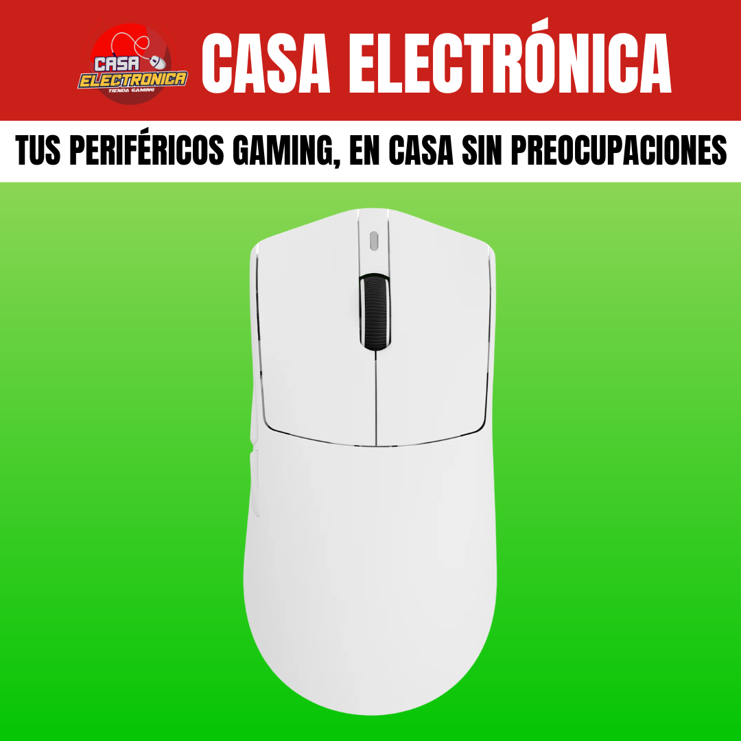 Mouse Inalámbrico Ajazz AJ139P V3 MAX Trimodo Base de Carga RGB Competitivo