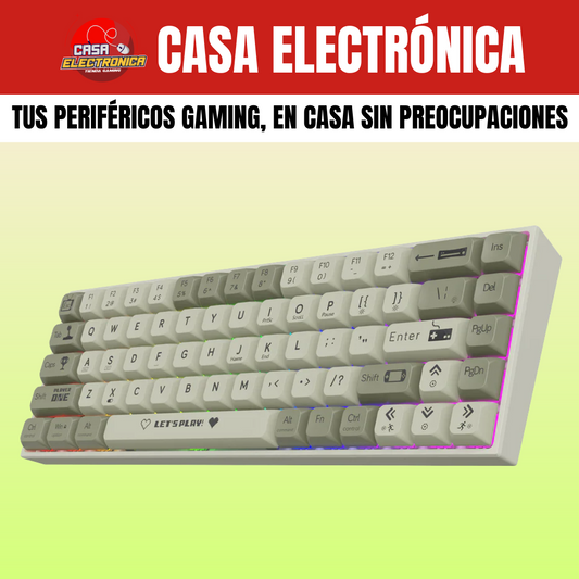 Teclado Mecánico Ajazz AK680 65% Rainbow Gaming