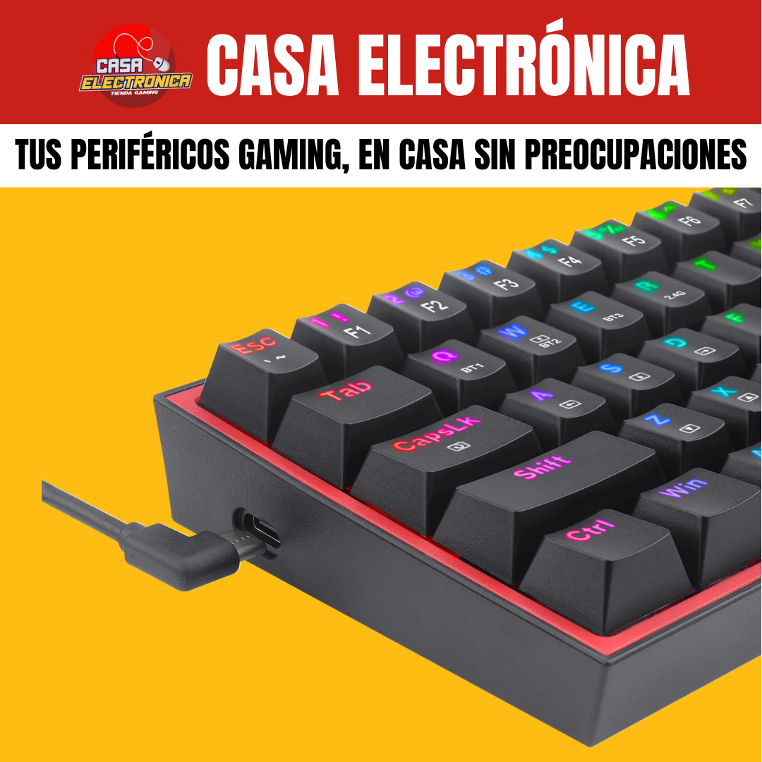 Teclado Mecánico Inalámbrico Redragon Fizz PRO K616