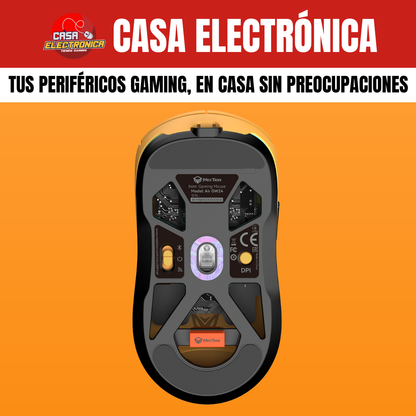 Mouse Inalámbrico Meetion GW24 Trimodo RGB 8K DPI Ligero