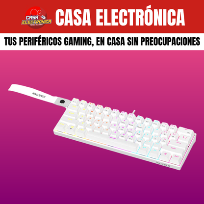 Teclado Mecánico Ajazz NK61 60% Arcoiris Led Gaming