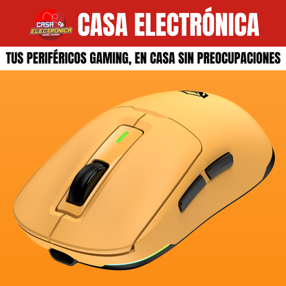 Mouse Inalámbrico Meetion GW24 Trimodo RGB 8K DPI Ligero