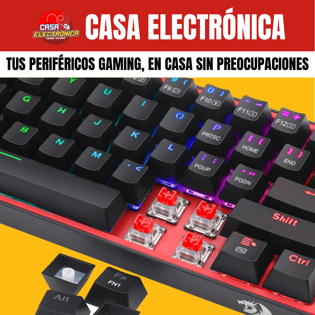 Teclado Mecánico Inalámbrico Redragon Fizz PRO K616