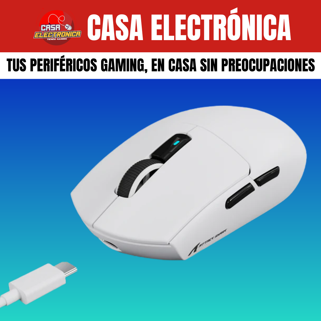 Mouse Inalámbrico Attack Shark G3 PRO Trimodo con Base de Carga