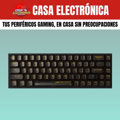 Teclado Mecánico Inalámbrico Redragon Castor PRO K631CTB RGB