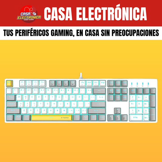 Teclado Mecánico EYooso Z14 Gamer Single Light