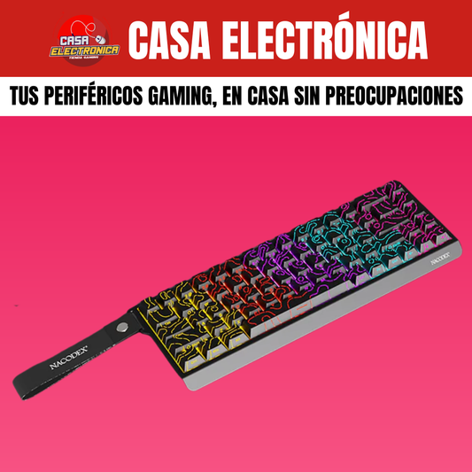 Teclado Mecánico Ajazz NK68 V2 65% Rainbow Reclinable Moderno Gaming
